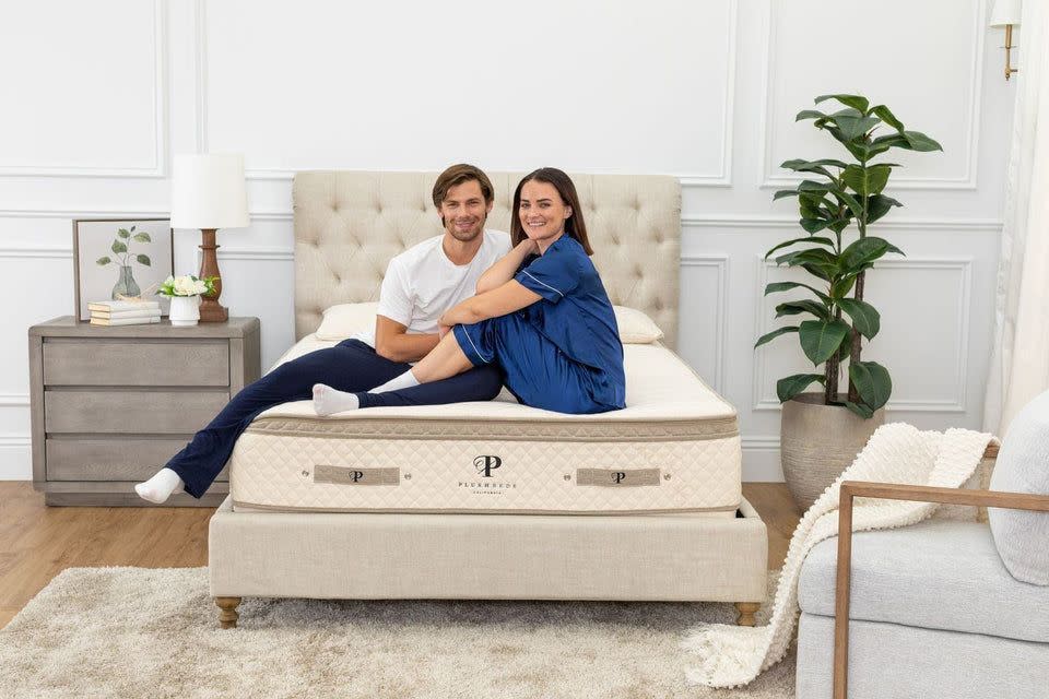 <p><strong>Plush Beds</strong></p><p>plushbeds.com</p><p><strong>$1199.50</strong></p><p><a href="https://go.redirectingat.com?id=74968X1596630&url=https%3A%2F%2Fwww.plushbeds.com%2Fproducts%2F12-luxury-bliss-natural-latex-mattress-with-encased-coils&sref=https%3A%2F%2Fwww.womenshealthmag.com%2Flife%2Fg43352224%2Fsleep-week-mattress-sales-2023%2F" rel="nofollow noopener" target="_blank" data-ylk="slk:Shop Now;elm:context_link;itc:0;sec:content-canvas" class="link ">Shop Now</a></p><p>Plush Beds is offering up to $1,250 off of mattresses until March 31. This latex mattress is a great option, as it's made with organic and sustainable materials, and has a medium to medium-firm feel.</p>