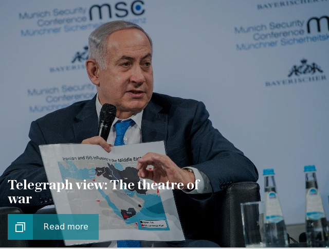 Telegraph view: The theatre of war