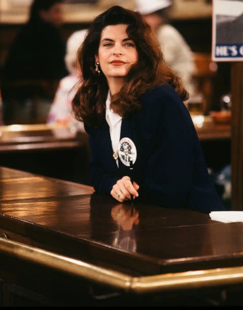 PHOTO: Kirstie Alley as Rebecca Howe in a scene on 'Cheers,' aired on April 22, 1993. (NBCU Photo Bank/NBCUniversal via Getty Images, FILE)