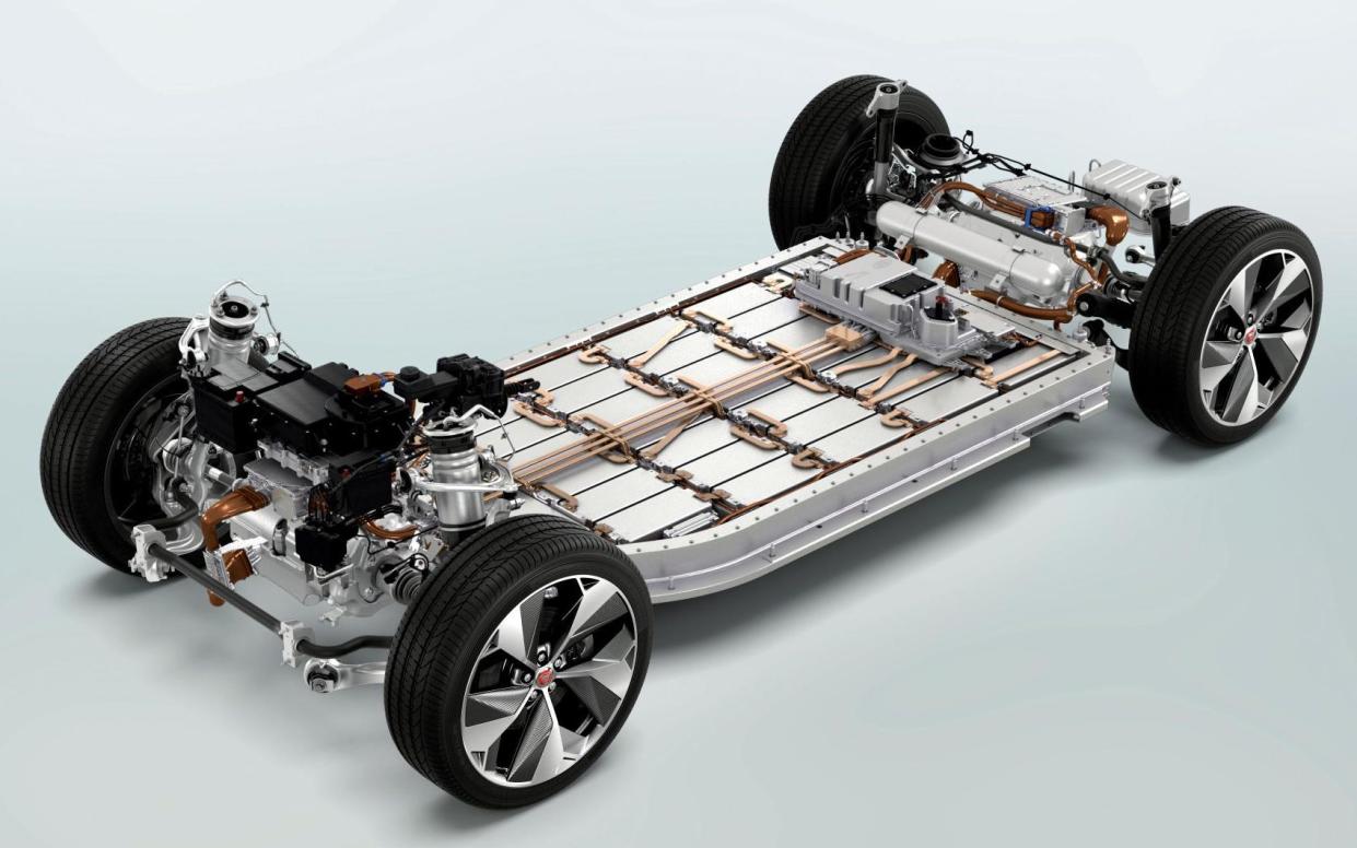 Jaguar I-Pace battery layout