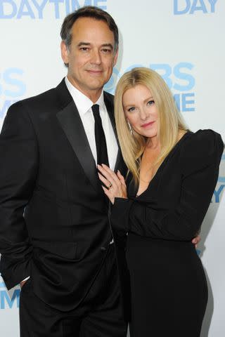<p>Allen Berezovsky/WireImage</p> Cady McClain and Jon Lindstrom on June 22, 2014 in Beverly Hills, California.