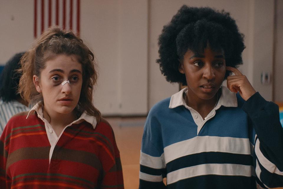 Rachel Sennott as PJ and Ayo Edebiri as Josie in ‘Bottoms’ (Metro-Goldwyn-Mayer)