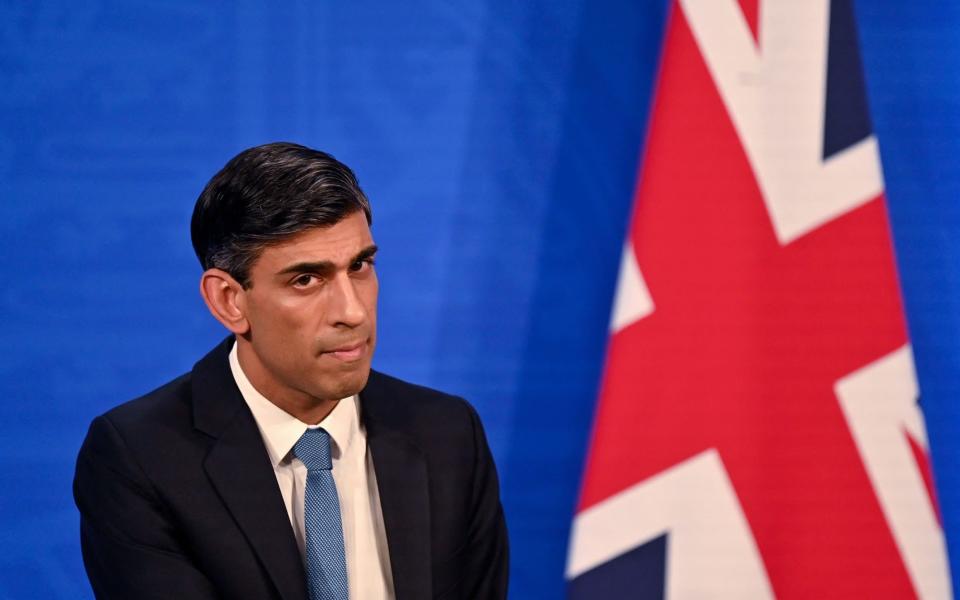 Chancellor Rishi Sunak energy bills - JUSTIN TALLIS / POOL / AFP