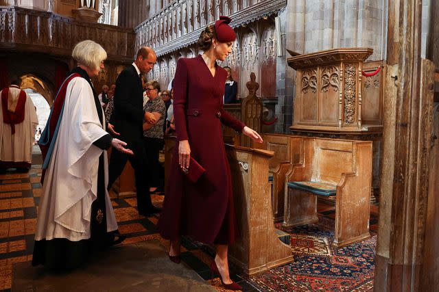 <p> TOBY MELVILLE/POOL/AFP via Getty Images</p> Prince William and Kate Middleton in Wales on Sept. 8, 2023