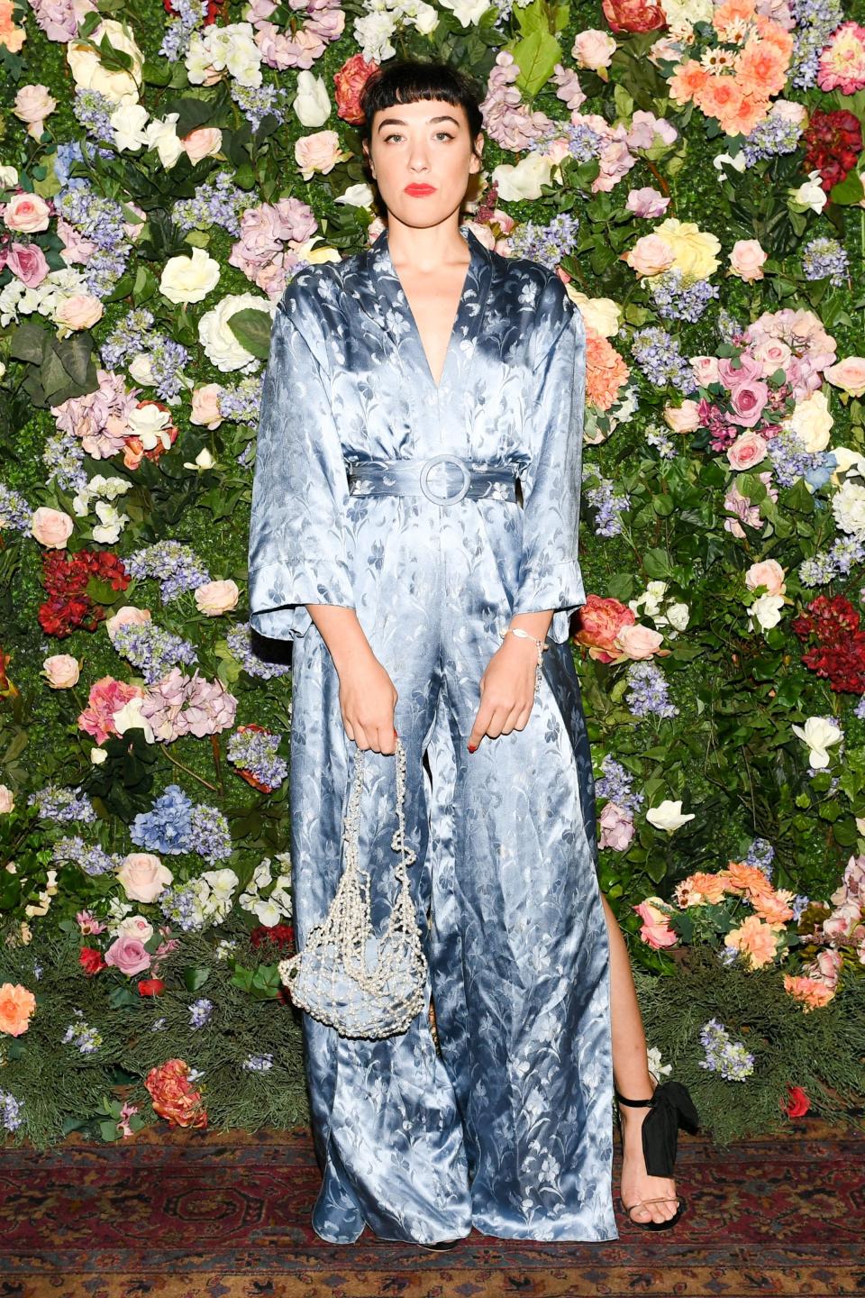 <p>Who: Mia Moretti</p> <p>What: Alice + Olivia</p> <p>Where: At the Alice + Olivia x Ecco Domani launch, New York City</p> <p>When: June 7, 2018</p>