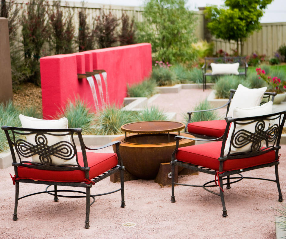 gravel patio in San Diego, California