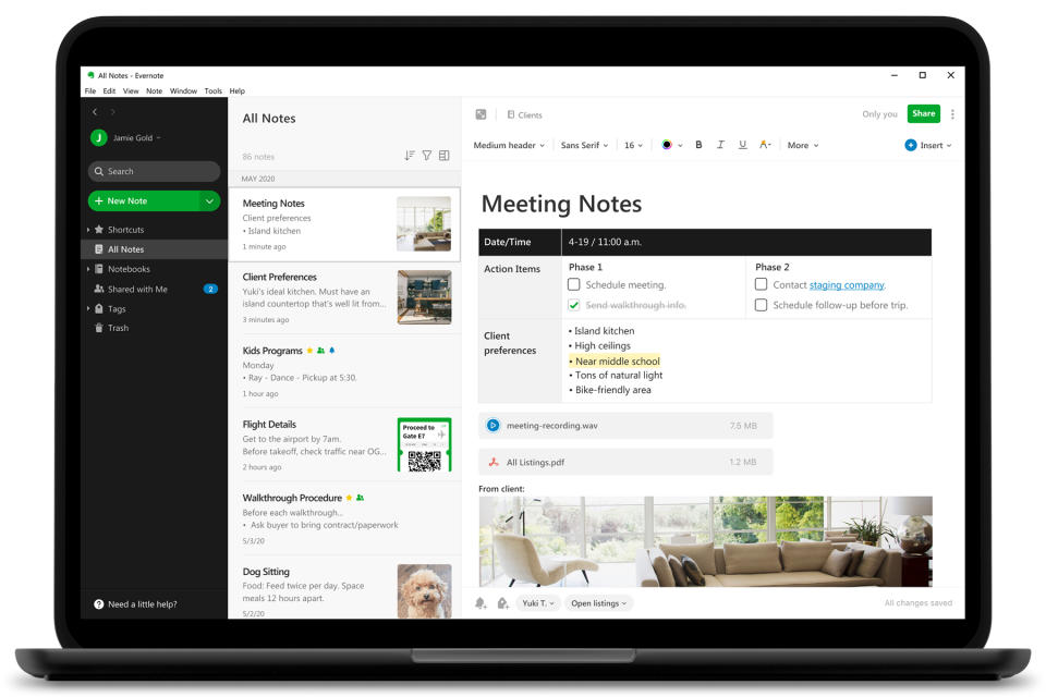 Evernote Redesign