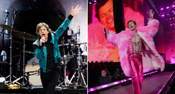 Mick Jagger says he's not much like Harry Styles. (Getty)