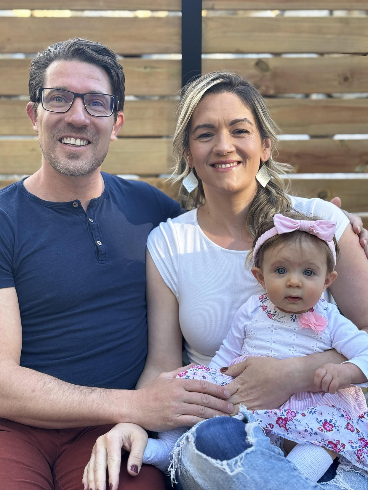 Dannielle and Garrick Merrifield with their daughter Leia. (Courtesy TLC)