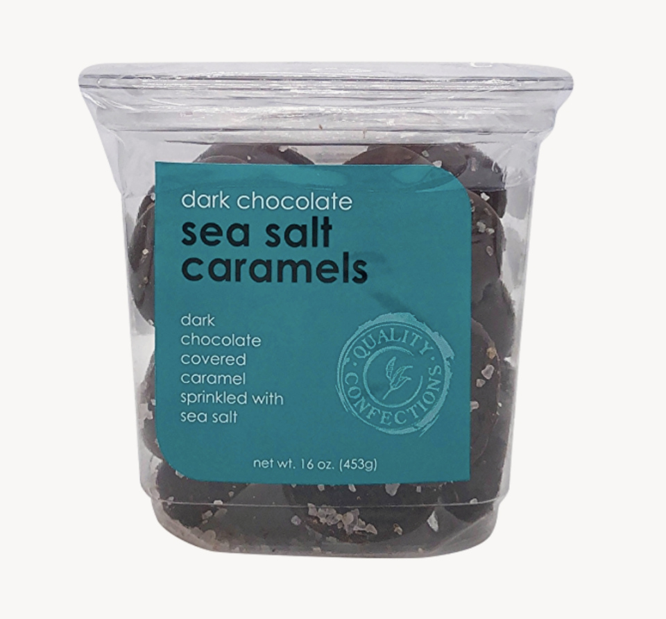 Quality Confections Dark Chocolate Sea Salt Caramels