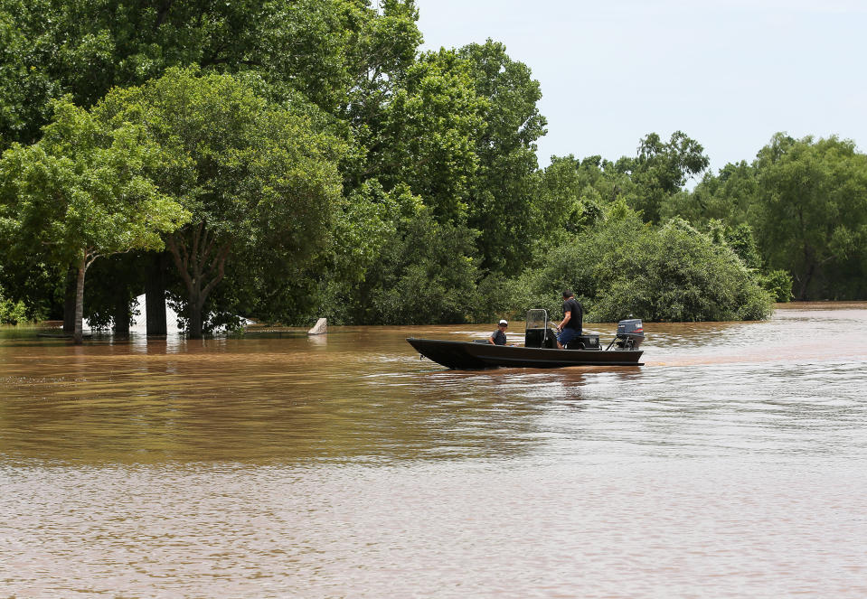Swollen river feeds Texas flooding