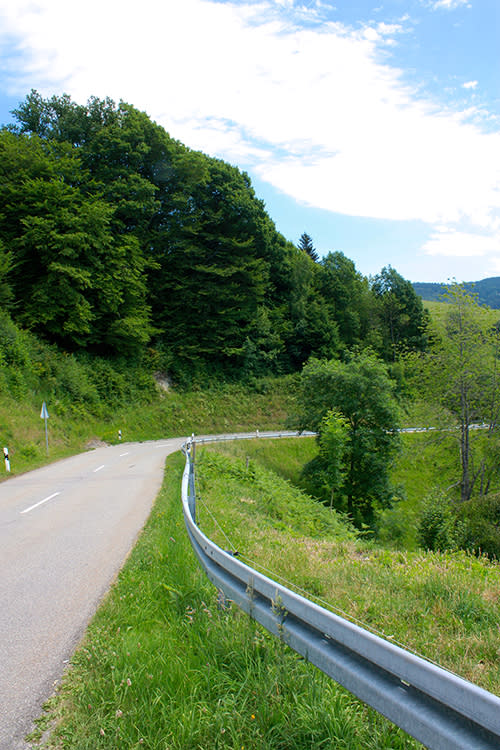 A random country road near Todtmoos Black Forest