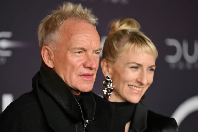 Singer Sting (L), pictured with daughter Mickey Sumner, is a Garrick club member (ANGELA WEISS)