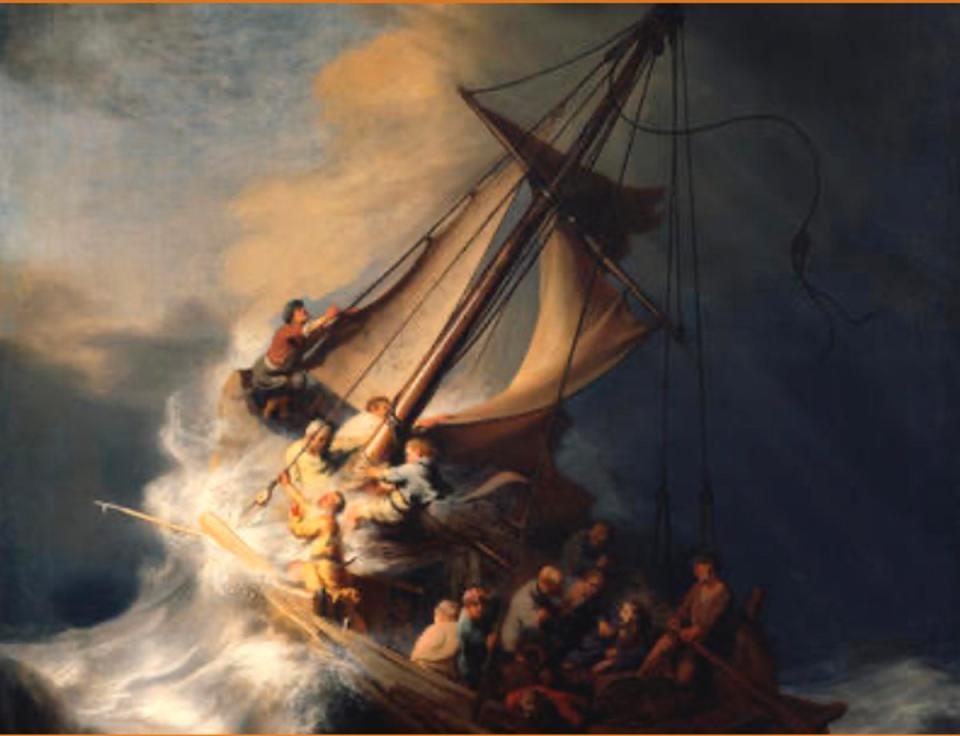 Among the prized paintings stolen was Rembrandt’s Christ in the Storm on the Sea of Galilee (Isabella Stewart Gardner Museum)