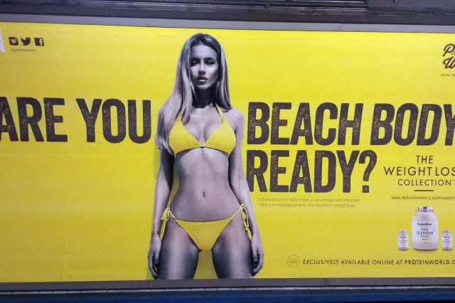 Beach body poster row