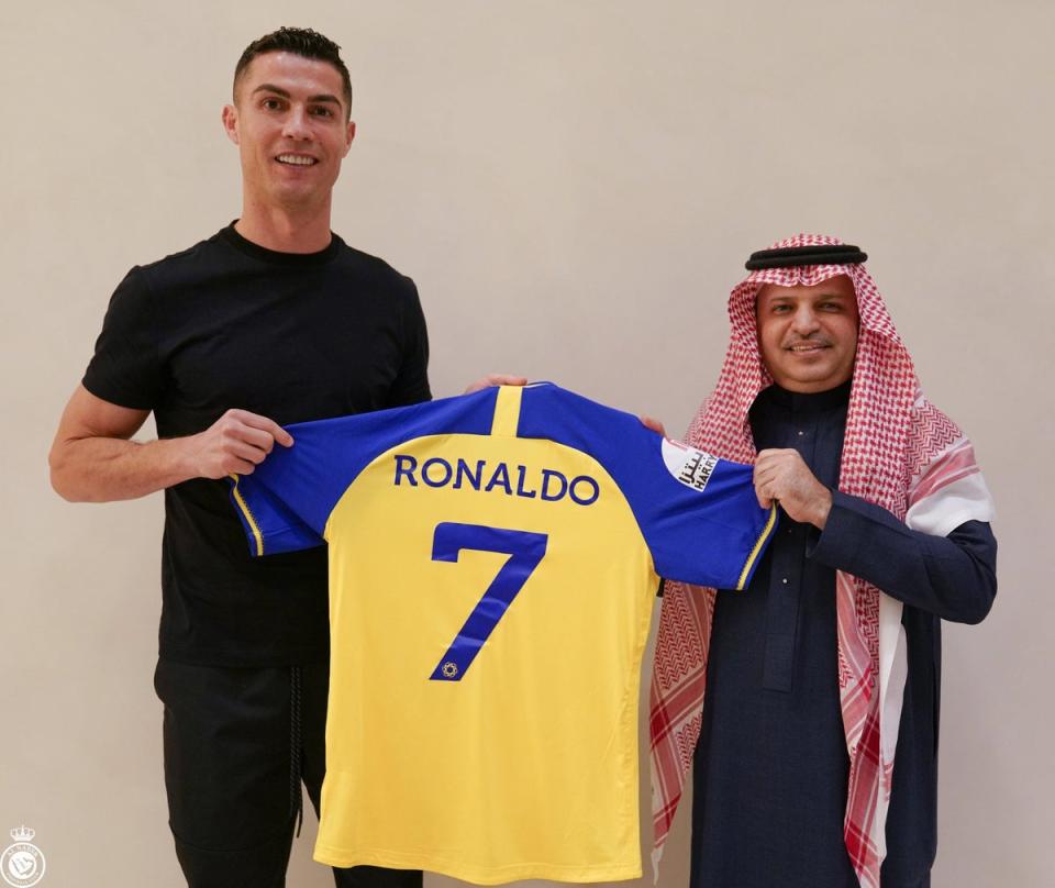 Ronaldo’s signing for Al-Nassr was announced this week (@AlNassrFC)