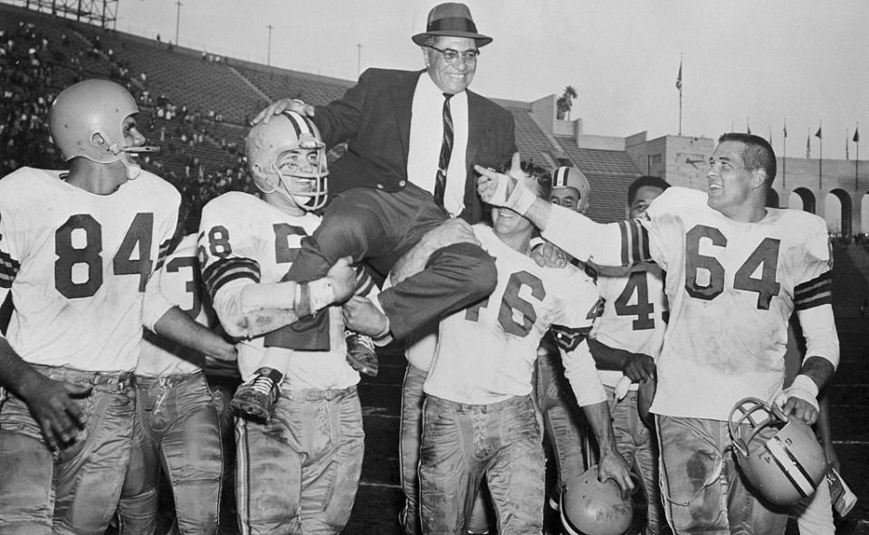 vince lombardi receiving victory ride