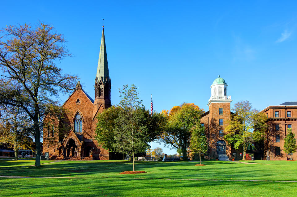 A view of the Wesleyan University campus