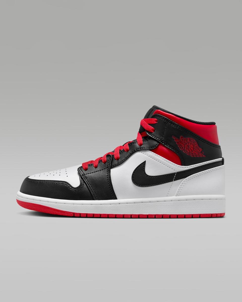 <p><a href="https://go.redirectingat.com?id=74968X1596630&url=https%3A%2F%2Fwww.nike.com%2Ft%2Fair-jordan-1-mid-mens-shoes-tXSJ73&sref=https%3A%2F%2F" rel="nofollow noopener" target="_blank" data-ylk="slk:Shop Now;elm:context_link;itc:0;sec:content-canvas" class="link ">Shop Now</a></p><p>Air Jordan 1 Mid </p><p>nike.com</p><p>$106.97</p>