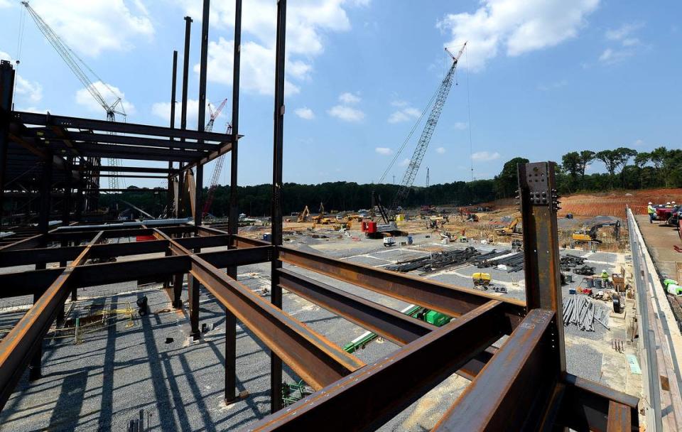 SteelFab, a Charlotte-based steel fabricator, was one of many subcontractors to work on the now-failed Carolina Panthers headquarters project in Rock Hill, S.C. The steel fabricator says it is owed $4.6 million in the wake of a bankruptcy filing by the company established to build the project.