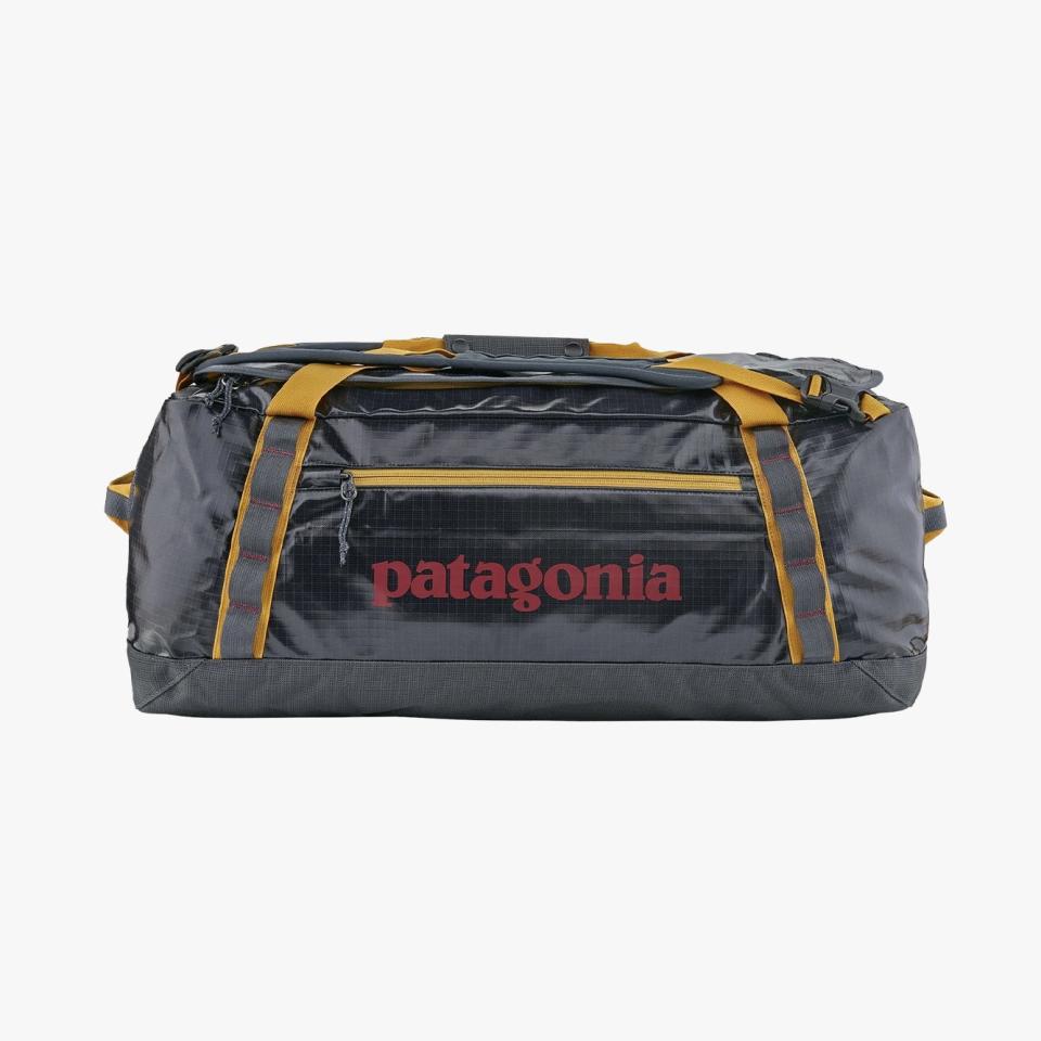 $169, Patagonia. <a href="https://www.patagonia.com/product/black-hole-duffel-bag-55-liters/49342.html" rel="nofollow noopener" target="_blank" data-ylk="slk:Get it now!;elm:context_link;itc:0" class="link ">Get it now!</a>