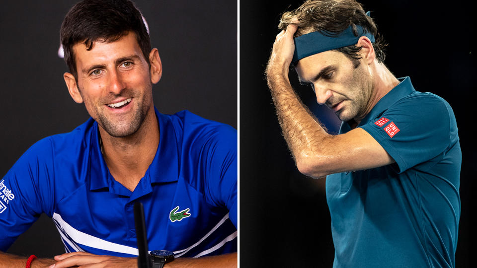 Djokovic wants Federer’s record. Image: Getty