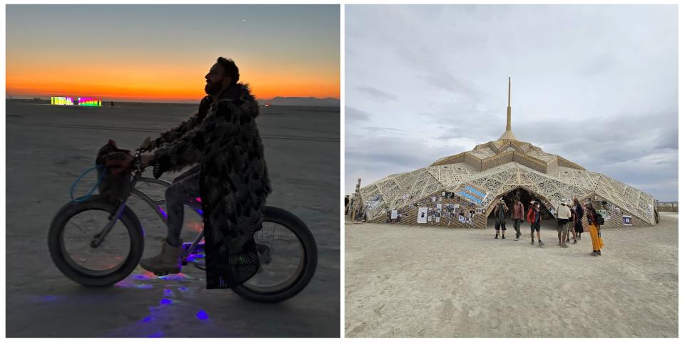 Dan Murray-Serter said it took him 14 hours to get from his campsite to the Burning Man entrance gate after the festival.