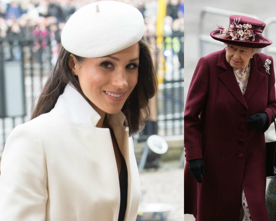 Meghan Markle impressionne en blanc lors d’une apparition aux côtés de la reine