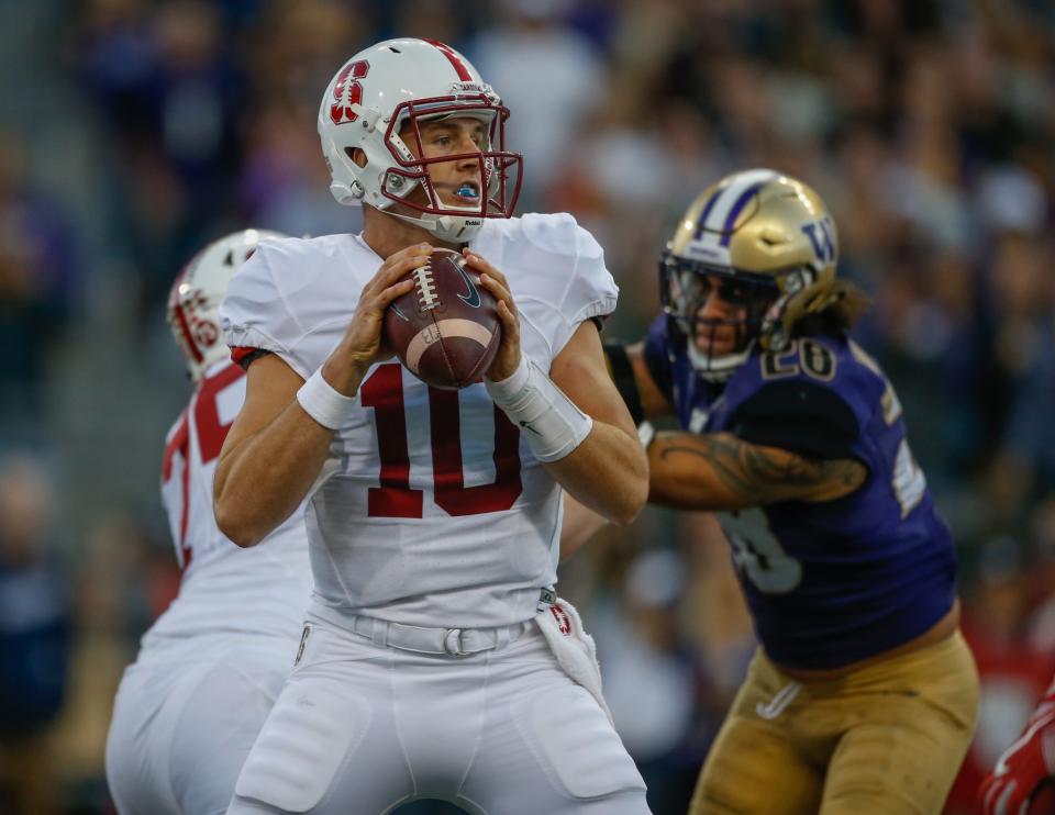 Keller Chryst will get his first start of 2016 on Saturday. (Getty)