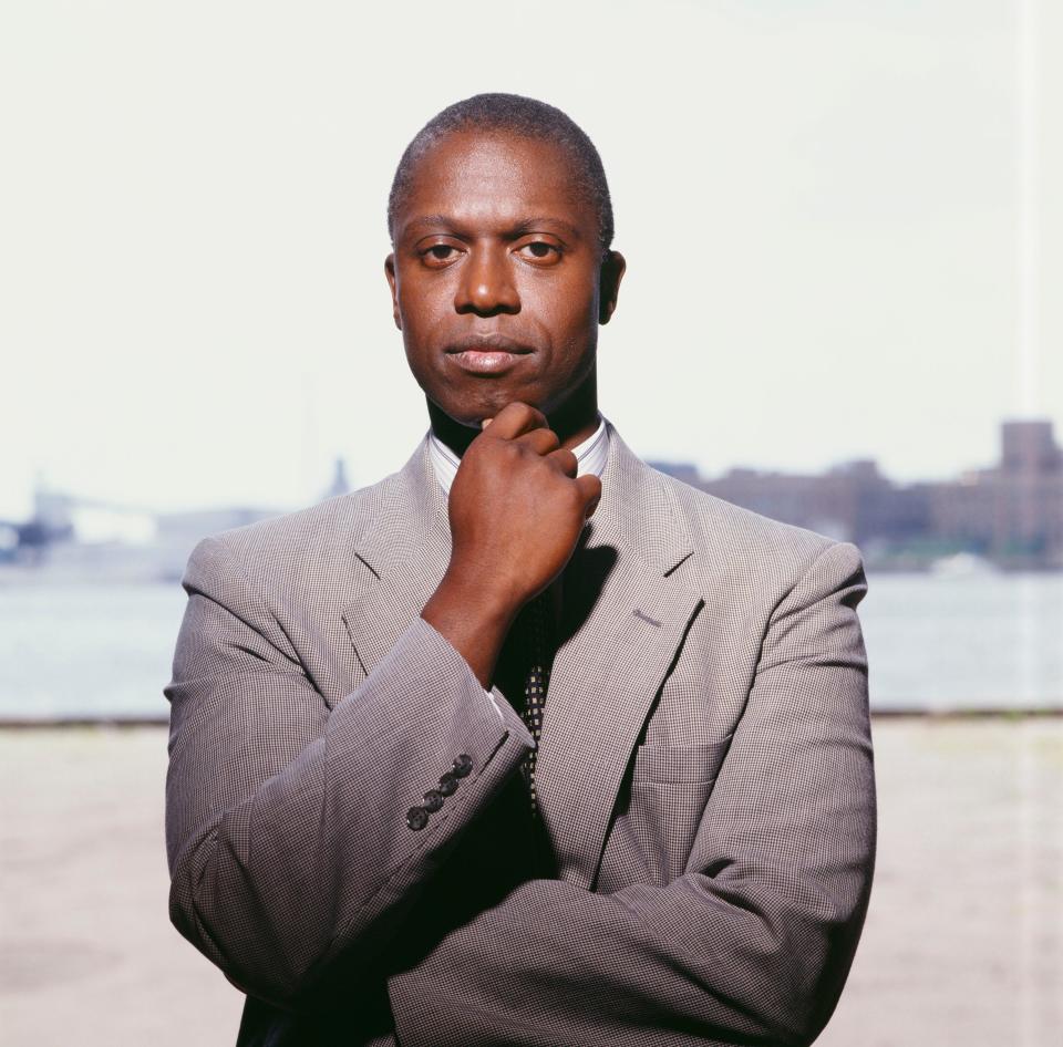 Andre Braugher with his hand to his chin