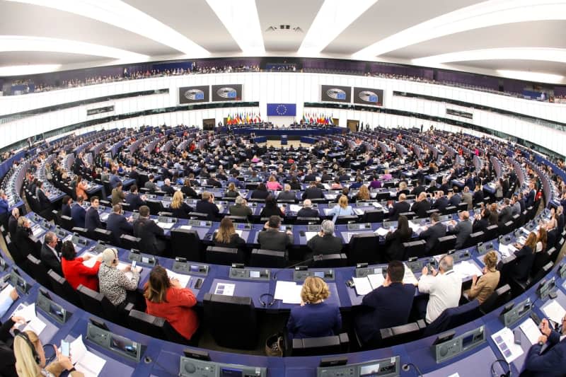 A general view of a plenary session of them European Parliament. Philippe Stirnweiss/European Parliament/dpa