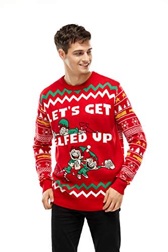 'Let's Get Elfed Up' Ugly Christmas Sweater