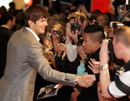 <p>Ashton Kutcher visited Sydney this weekend for the premiere of his latest action-comedy flick "The Killers," co-starring Katherine Heigl. Here Ashton meets fans at the "Killers" premiere at Event Cinemas George Street on July 18, 2010 in Sydney, Australia.</p>