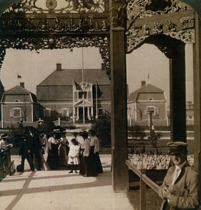 The Swedish Pavilion at the 1904 World’s Fair in St. Louis. (Courtesy Library of Congress)