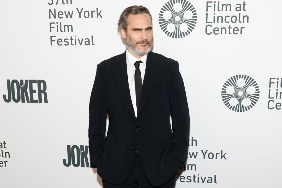 NEW YORK, NEW YORK - OCTOBER 02: Joaquin Phoenix attends a New York screening of "Joker" during the 57th annual New York Film Festival at Alice Tully Hall, Lincoln Center on October 02, 2019 in New York City. (Photo by Taylor Hill/FilmMagic)