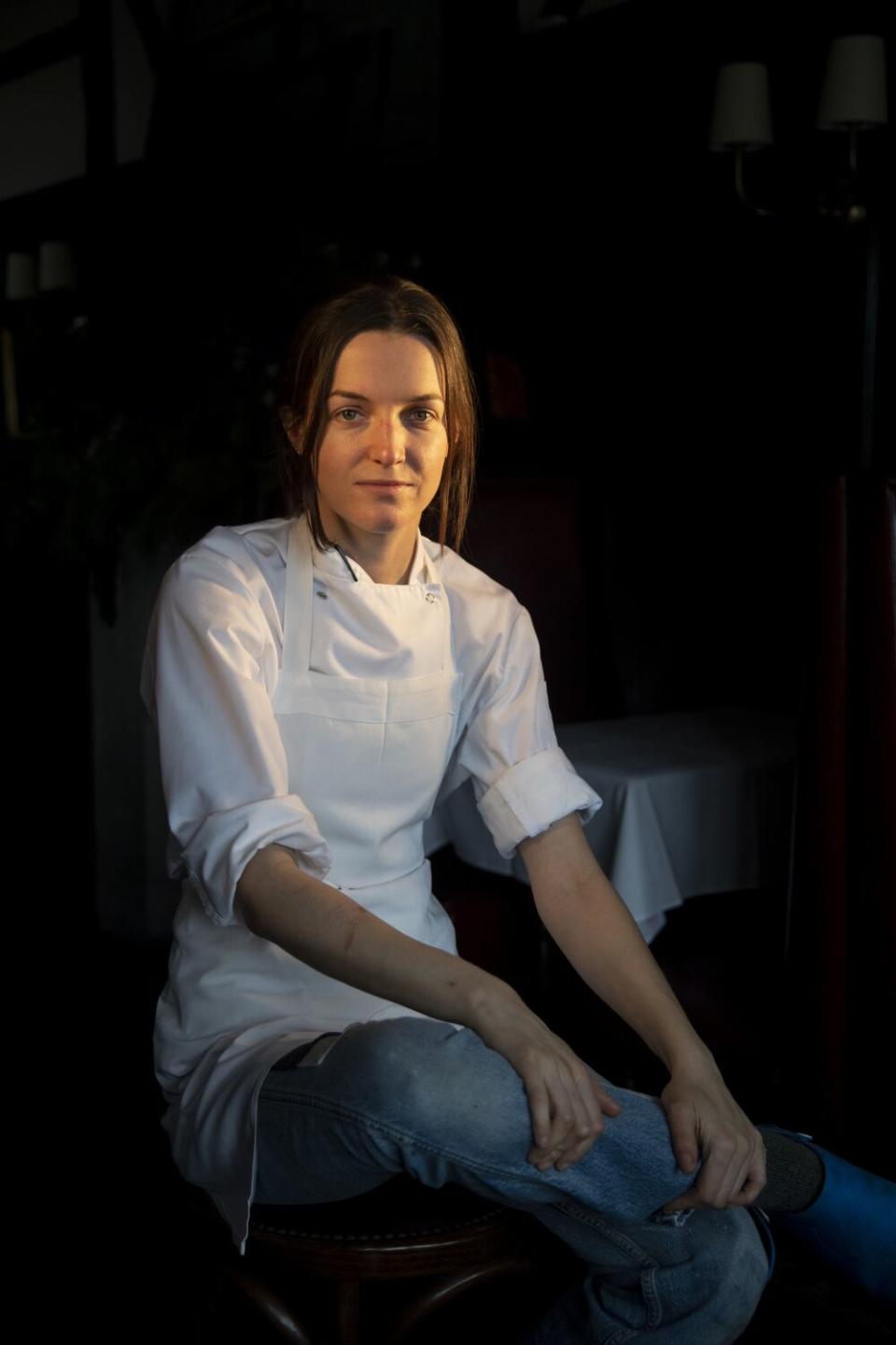 Liz Johnson is one of the chefs at Horses restaurant on December 23, 2021 in Los Angeles, California.