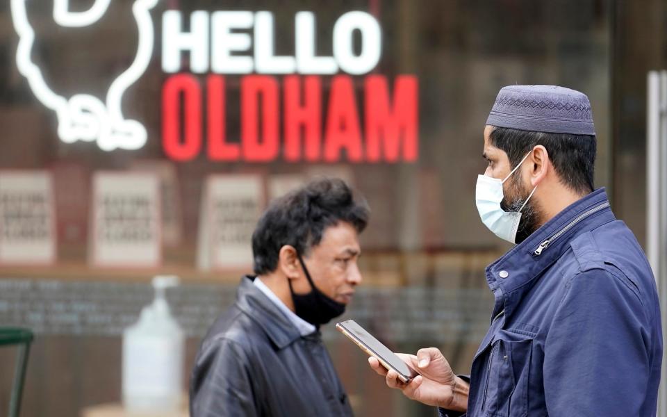 Oldham Council began taking preventative measures in early August, but the area could yet face a full local lockdown - Christopher Furlong/Getty Images