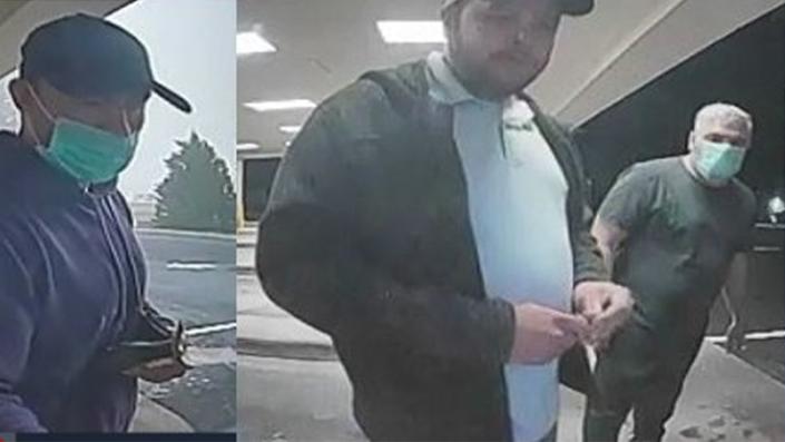 Charlotte Crime Stoppers is looking for the people accused of putting card skimming devices on ATMs throughout the Charlotte area.