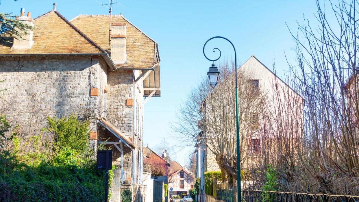 barbizon, france february 26, 2022 street view of barbizon, france