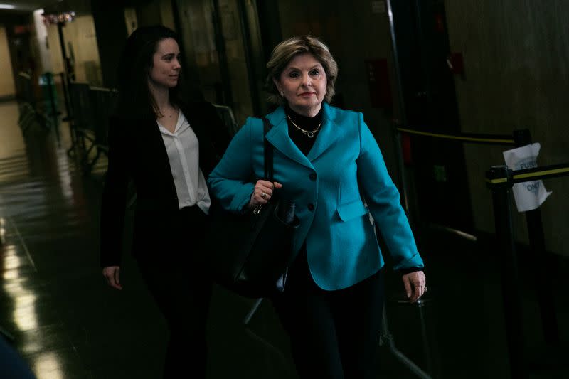 Attorney Gloria Allred arrives at New York Criminal Court for Harvey Weinstein sexual assault trial in the Manhattan borough of New York City