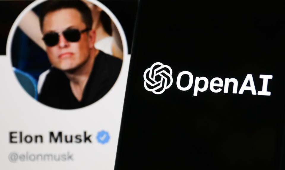 Elon Musk sued OpenAI and its CEO Sam Altman for abandoning their mission.  (Photo: Jakub Porzycki/Nurfoto via Getty Images)