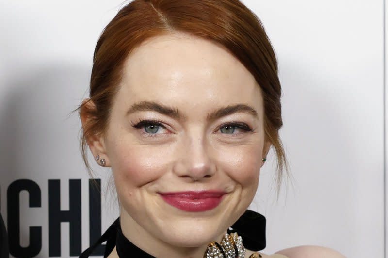 Emma Stone attends the New York premiere of "Poor Things" on Wednesday. Photo by John Angelillo/UPI