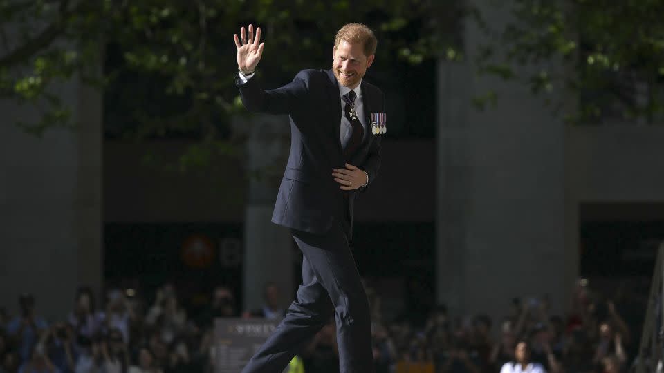 The Duke waved to supporters as he entered the Cathedral. - Justin Tallis/AFP/Getty Images