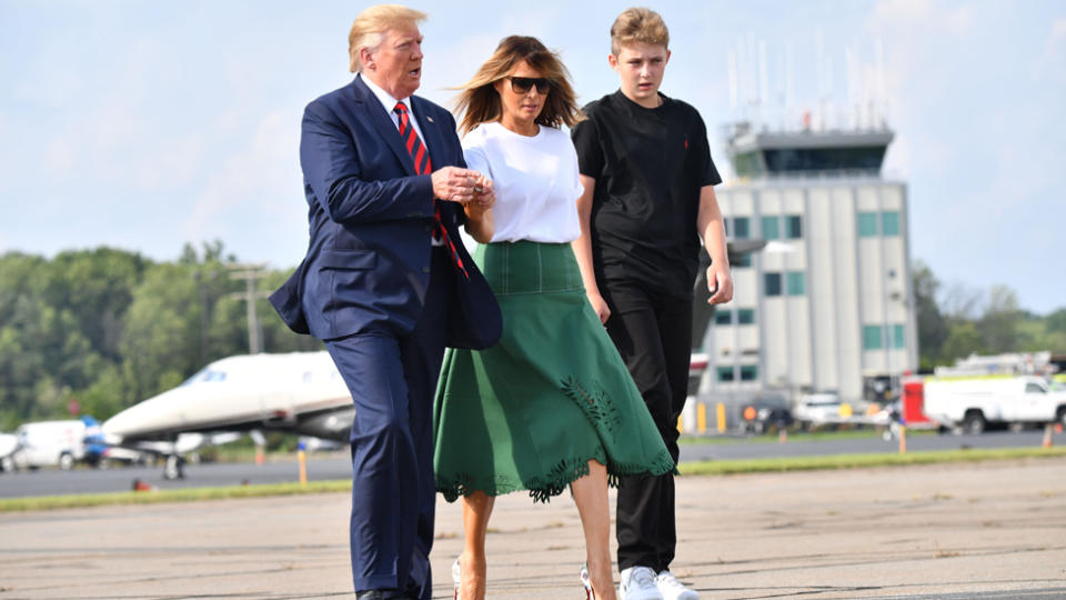 Donald Trump, First Lady Melania Trump and son Baron have received gifts from Scott Morrison.