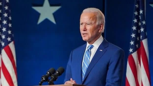 莎琪表示拜登無意派兵至烏克蘭。（圖／翻攝自Joe Biden臉書）