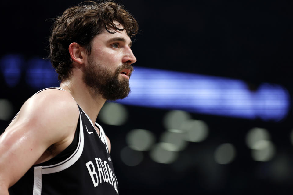 Joe Harris fue cambiado por los Nets para liberar espacio bajo el tope salarial.  (Foto de Sarah Steer/Getty Images)