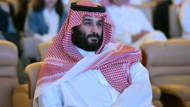 Mohammed Ben Salmane, surnommé MBS, est le prince héritier saoudien. - Fayez Nureldine - AFP