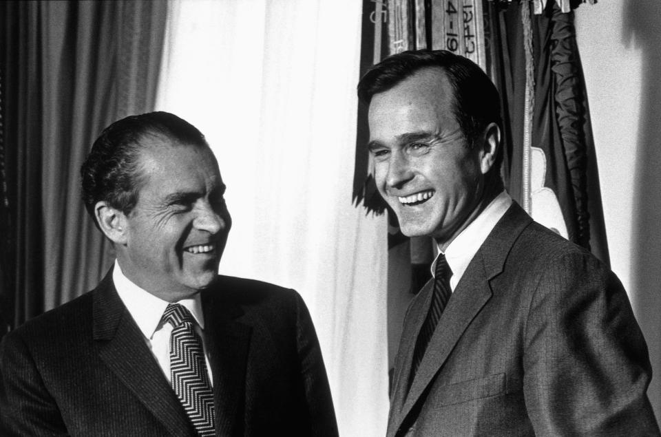 George H.W. Bush mit Richard Nixon