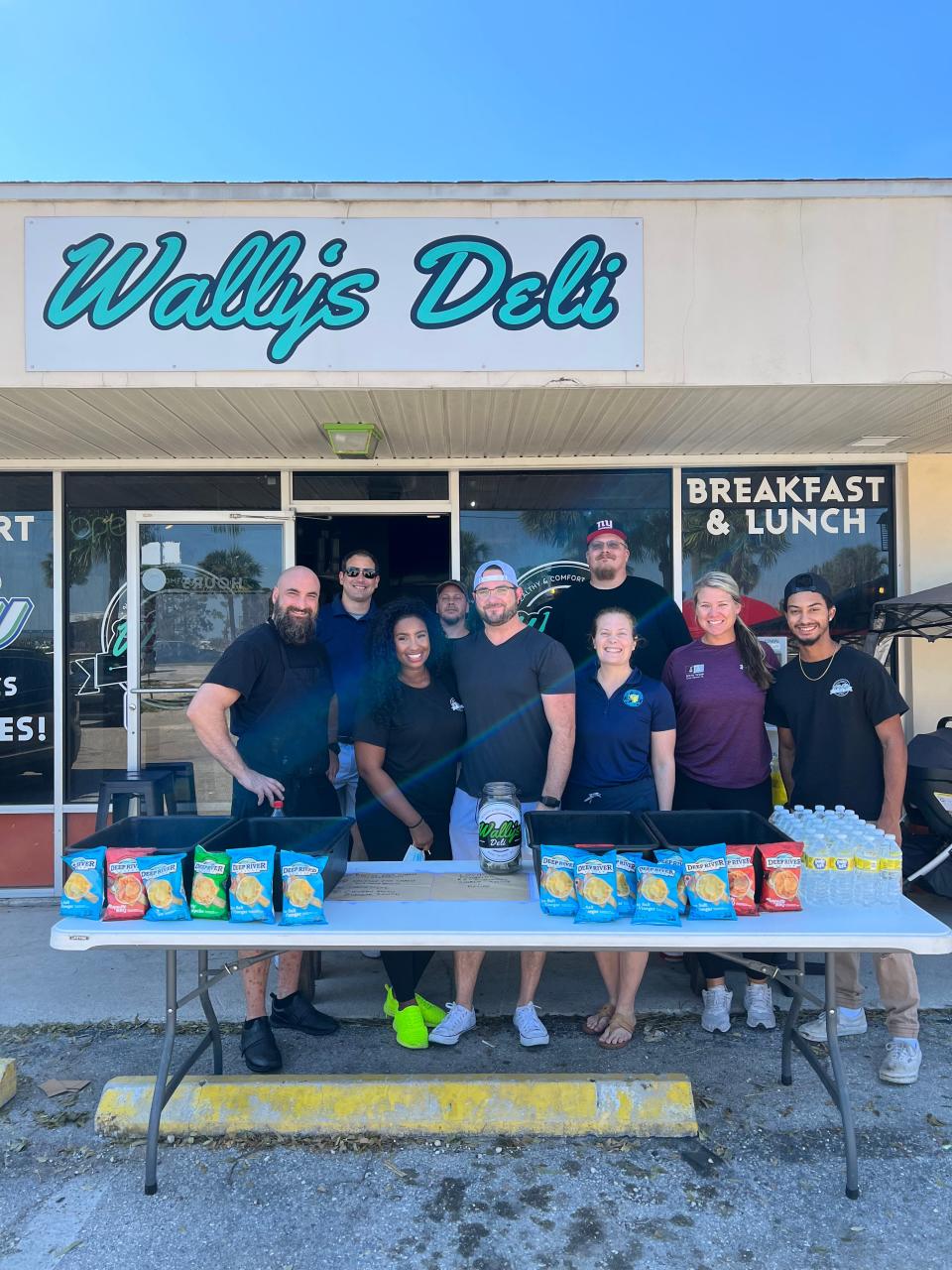 Wally's Deli in San Carlos gave out 400-plus free sandwiches, plus water, ice and more after Hurricane Ian.