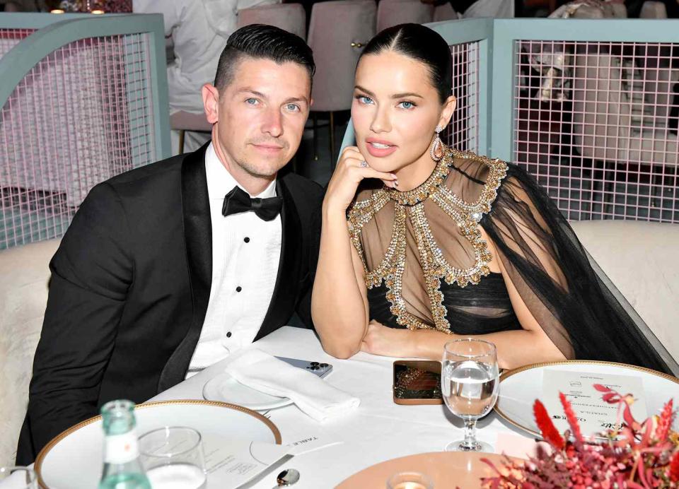 Andre Lemmers and Adriana Lima attend the Fashion Trust Arabia Prize Gala on November 3, 2021 at the National Museum of Qatar in Doha. The FTA Prizes were awarded during #QatarCreates, a cultural celebration connecting the fields of art, fashion, and design through a diverse program of exhibitions, awards, public talks, and special events, all taking place in the heart of Doha